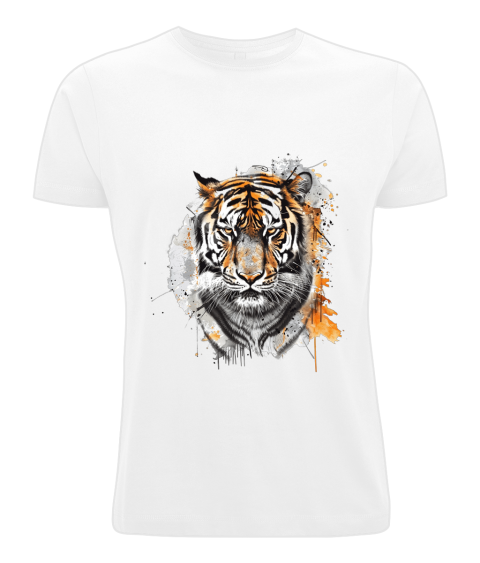 Mens Tiger Drawing Tee